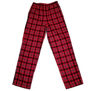 Disney Parks Mens Pijama Pants Plaid Red Black Gray